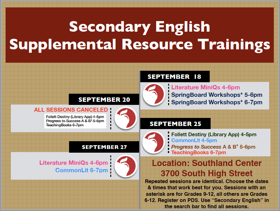 Supplemental Training Flier Supplemental Training Flier